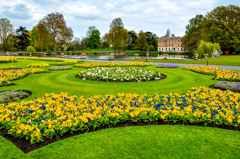 Kew botanical garden in spring, London, UK